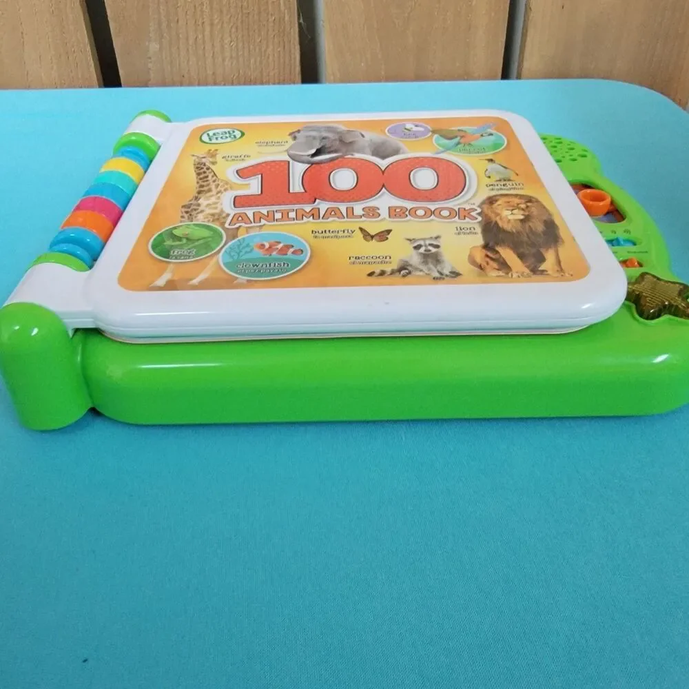 Leap Frog Learning Friends 100 Animals Book English and Spanish Works Great